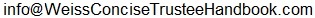 Weiss Concise Trustee Handbook dot com Email Address